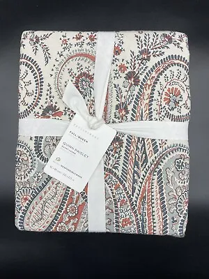 Pottery Barn Quinn Paisley Full / Queen Duvet W/ 2 Standard Shams New W Tags • $200