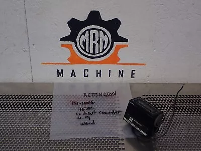 Redington P2-1006 6-Digit Counter 115VAC Used With Warranty See All Pictures • $32.99