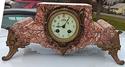 1828 Société Clusienne S.C.A.P.H Cluses Marble Mantel Clock • $200