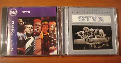 STYX  2 CD Lot    Greatest Hits Best Of Classics  Hits From Yesterday & Today • $11