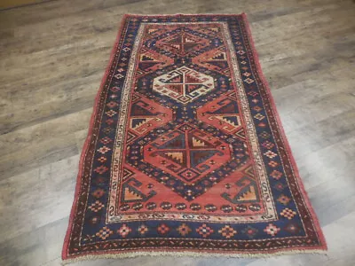 Tribal Geometric Vintage Turkish Rug Farmhouse Handmade Oriental Rug 3.6x6.7 • $28.76