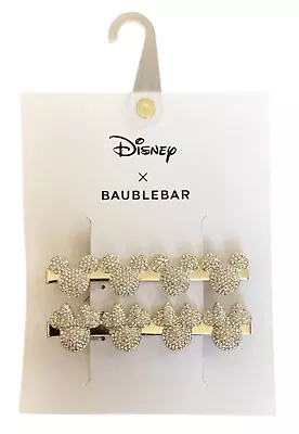 Disney BAUBLEBAR Minnie Mouse Crystal Hair Clips • $22
