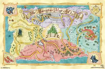 The Wizard Of Oz - Map Poster • $54.99