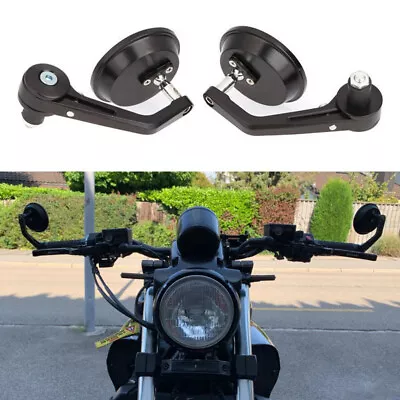 Custom Motorcycle Handlebar Bar End Rear View Side Mirrors For Yamaha V Max VMAX • $26.26