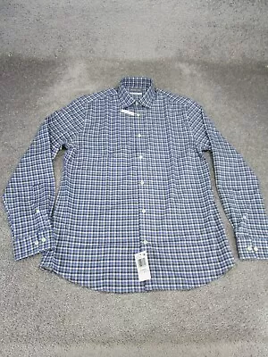 Michael Kors Dress Shirt Mens 15.5 Airsoft Eco Blue Long Sleeve NEW • $24.99