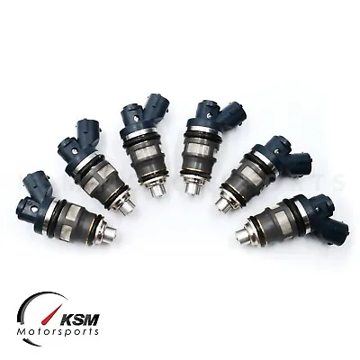 6 X 800cc FUEL INJECTORS For TOYOTA SUPRA JZA70 1JZGTE 1JZ SIDE FEED Fit DENSO  • $238.50
