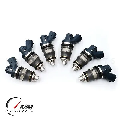 6 X 800cc FUEL INJECTORS For TOYOTA SUPRA JZA70 1JZGTE 1JZ SIDE FEED Fit DENSO • $425.02