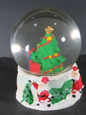 Vintage Christmas Glass Snow Globe Christmas Tree B3900 • $5.07