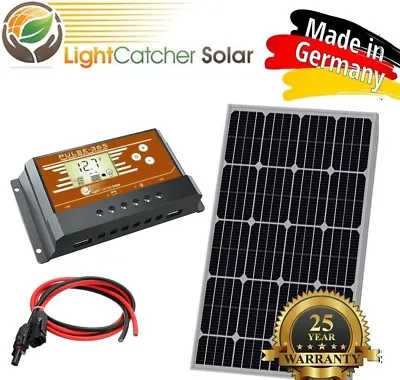 100 Watt Mono Solar Panel Kit With Charge Controller & Wire Kit Monocrystalline • $78.89