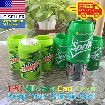 Beer Can Covers Silicone Sleeve Hide A Beer Sprite Mtn Dew12oz 355mL • $7.80