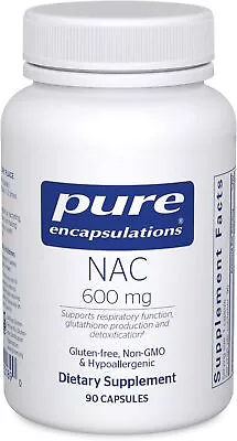 Pure Encapsulations NAC 600 Mg | N-Acetyl Cysteine Amino Acid Supplement For • $51.12