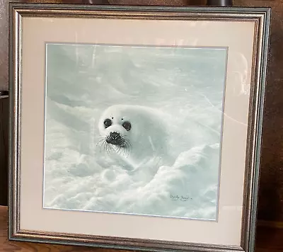 Vintage Charles Frace BABY HARP SEAL Print ~ Signed Framed & Matted • $274.99