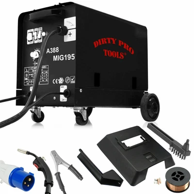 £147.99 • Buy Gasless Mig Welder 195A 195 Amp 230V No Gas With Accessories Non Live Torch