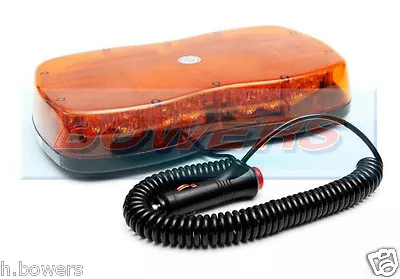 £69.95 • Buy 12v/24v Magnetic Mag Mount Mini Slim Led Flashing Amber Light-bar Beacon-bar