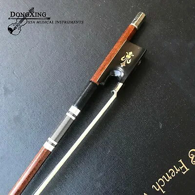 Violin Bow 1/2 Size Pernambuco Wood Skin Carbon Fiber Bow Horse Hair Top Quality • $128.99