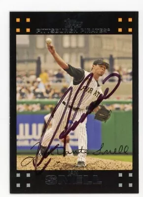 Signed Baseball Card Auto Topps Pittsburgh Pirates 2007 Ian Snell #82 • $5.98