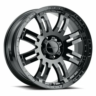 17  Vision Off-Road 375 Warrior Gloss Black Wheel 17x8.5 6x5.5 Truck Rim 25mm • $167