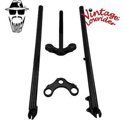 Replacement Bicycle Triple Tree Fork Legs Left&Right Top Tube Or Bracket Black • $43.79