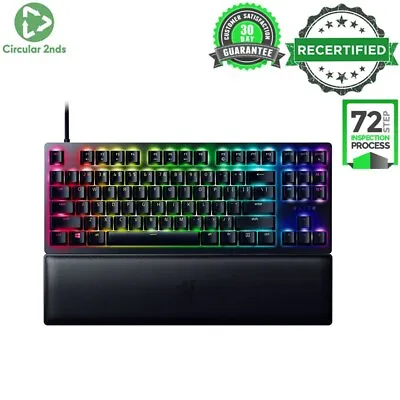 Razer Huntsman V2 Tenkeyless Optical Gaming Keyboard Gaming Clicky Purple Switch • $199