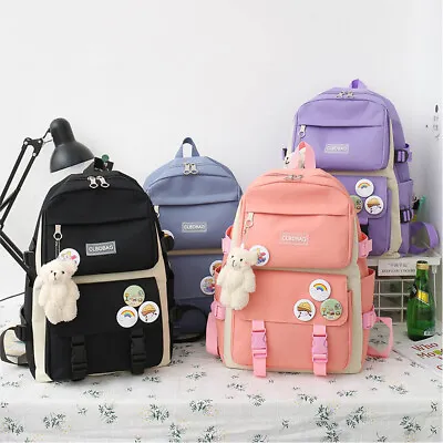 £19.99 • Buy 4 In 1 Kawaii Backpack School Bag For Girls Casual Daypack Lunch Pencil Bag