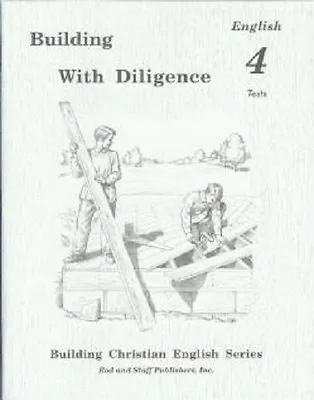 $5.95 • Buy Rod And Staff - Grade 4 English - Building With Diligence  Tests