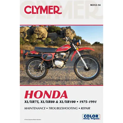 Clymer Repair/Service Manual '75-91 Honda XL/XR75 XL/XR80 & XL/XR100 (M312-14) • $49.89