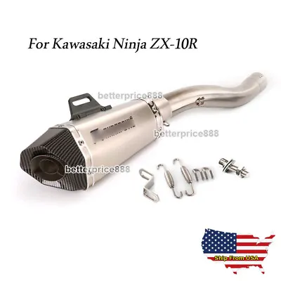 For Kawasaki Ninja ZX-10R ZX10R 2004-2005 Motorcycle Exhaust Pipe Muffler Tips • $148.75