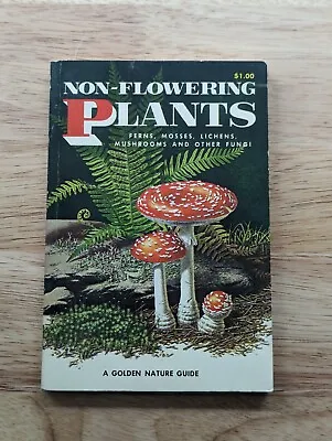$12 • Buy Non-Flowering Plants - A Golden Nature Guide - Vintage 1967 - Mushroom Fungi