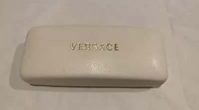 VERSACE WHITE HARD CASE FOR EYEGLASSES WITH CLEANING CLOTH With Defects • $14.99