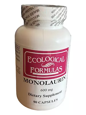Ecological Formulas Monolaurin - 600 Mg - 90 Capsules - Ex: 5/26 • $22.99