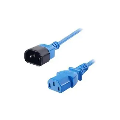 0.5m Iec Extension Cable Iec C14 To Iec C13 Blue - 30470 • £6.99