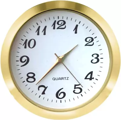 Mini Clock Insert 1.8 Inch (45 Mm) Round Quartz Movement Miniature Clock White D • $14.82