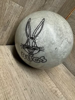 Vtg 1999 Brunswick Warner Bro Bugs Bunny Bowling Ball 14lbs • $41