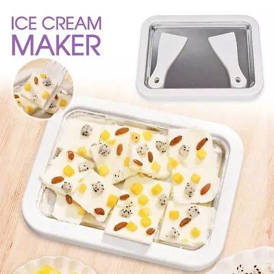 Ice Cream Maker Yogurt Frozen Pan Mini Fried Yogurts Machine Rolled Homemade DIY • $19.69