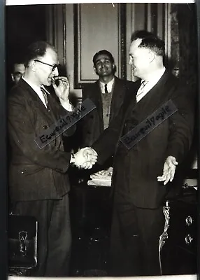 1947 Political Guy MOLLET And Mauritius THOREZ T456 PRESS PHOTO • $8.66