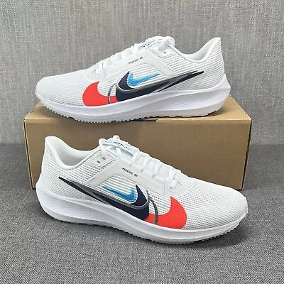 Nike Air Zoom Pegasus 40 Premium New Running Shoes White Mens Size 13 FB7179 100 • $89.06