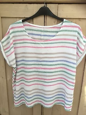 Made In Italy Striped Top One Size • £5.09