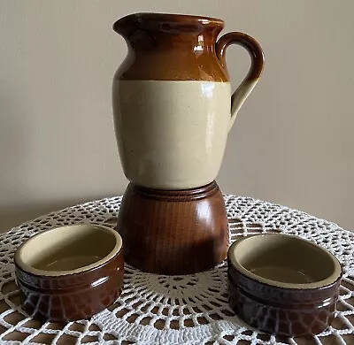 VTG  Glazed Pearsons Of Chesterfield Milk Jug +2 Moira Butter/Salt Pots- Ebgland • $20