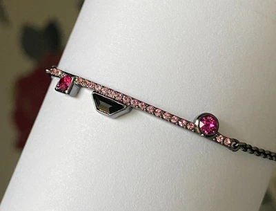 £17 • Buy DKNY Mixed Crystal And Pave Bar Bracelet With Crystal From Swarovski