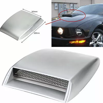 Universal Car SUV Roof Decorate 3D Air Flow Intake Hood Scoop Vent Bonnet Cover • $18.11