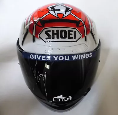 Marc Marquez Hand Signed Helmet Shoei X-Spirit II See Photo Proof Signing It! • $999