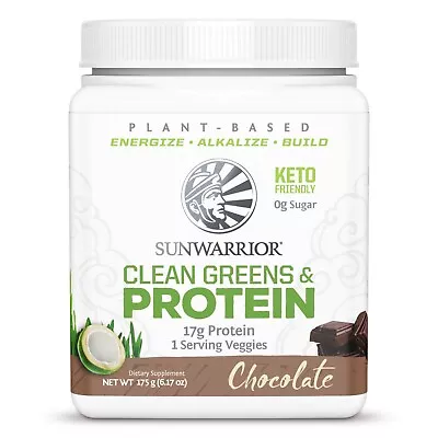 Sunwarrior Clean Greens Protein Chocolate | 175g • £19.54