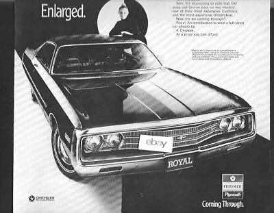 Chrysler 1969 Royal Coupe The Salted Peanut Theory Enlarged-cant Have Just 1 Ad • $9.99