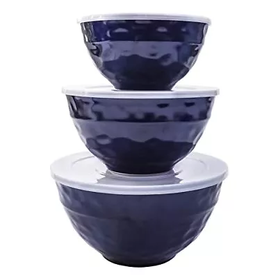 Mixing Bowl Set With Lids 6-Piece Melamine Nesting Bowls Set For Pasta Bakin... • $38.99