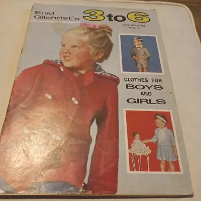 😇 Enid Gilchrist 3 To 6  Pattern Book Vintage 70s Clothes For Boys And Girls  • $19.97