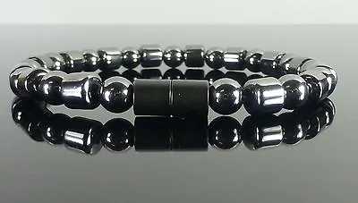 Magnetic Hematite Healing ARTHRITIS PAIN Bracelet Black • £6.63