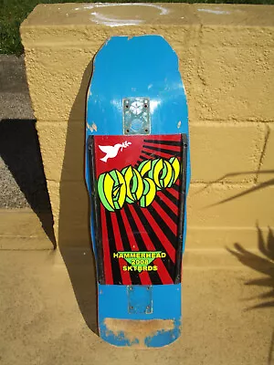 Vintage Christian Hosoi Hammerhead Skateboard Original Plus 8 More Decks & Wheel • $101