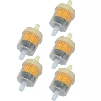 Motorcycle Dirt Bike ATV UTV Snowmobile 1/4  Inline Gas Fuel Filter Pack Of 5 • $10.68