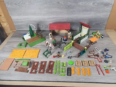 Playmobil Bundle Horses Barn Wash Area Stables Figures Accessories  • £14