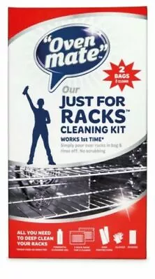 £10.99 • Buy Oven Mate Just For Racks Kit EASY WAY TO CLEAN THE OVEN 2 BAGS 2 CLEANS